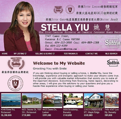 Website: Realtor Stella Yiu